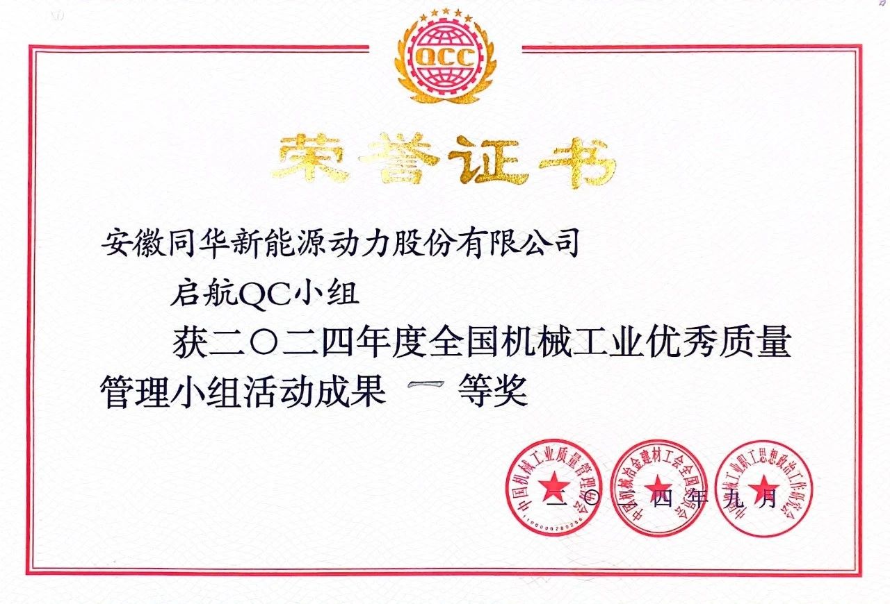 公司兩項質量成果榮（róng）膺&ldquo;全國機械（xiè）工業質（zhì）量管理小組（zǔ）成果獎&rdquo; (4)