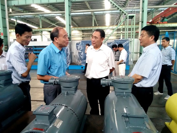 安徽（huī）省（shěng）人大副主任臧世凱考察安徽91麻豆国产福利品精電機股份有（yǒu）限公司