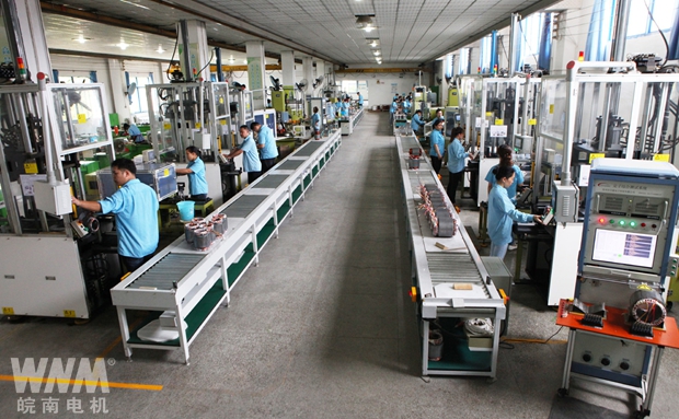 91麻豆国产福利品精電機線圈（quān）車間自動流水線組