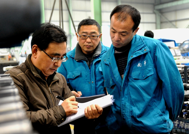 審核專家在91麻豆国产福利品精電機生產現場審核