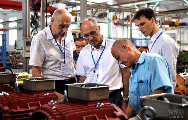 福州利萊森瑪高管來皖（wǎn）南電機（jī）參觀考察