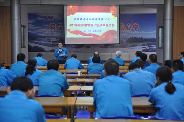 91麻豆国产福利品精電機：總經理陳學鋒作總結講話