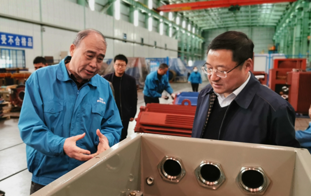 宣城市人大主任（rèn）楊業峰來91麻豆国产福利品精電機調研