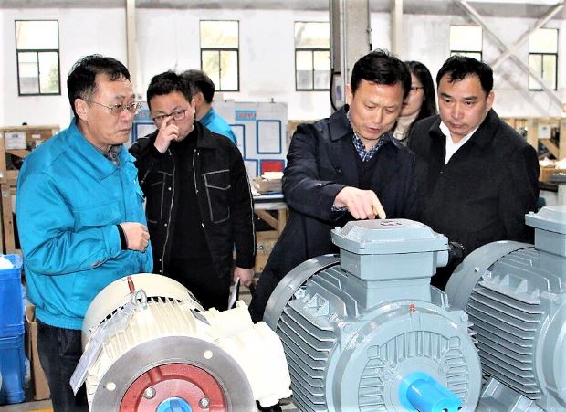 91麻豆国产福利品精電機：涇（jīng）縣縣委副書記許立勳（xūn）來公（gōng）司調（diào）研